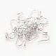 Латунь микро проложить кубического циркония серьги крючки KK-F784-21P-NF-1