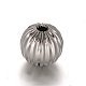 Круглые рифленые бусины из нержавеющей стали 304 STAS-I050-01-12mm-1