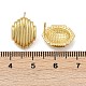 Овальные серьги-гвоздики из латуни EJEW-H154-09A-G-5