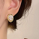 Серьги-гвоздики из сплава самородков PW3568-3