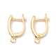 Латунные серьги-кольца с застежкой сзади KK-P217-23G-1