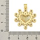 Подвески из кубического циркония с покрытием из латуни KK-U029-07G-3