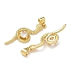 Латунные микро проложить кубического циркония подвески KK-L243-29G-08-2