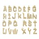 26шт латунные подвески с микропаве и кубическим цирконием KK-V014-01G-M-1
