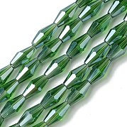 Прозрачные стеклянные бусины гальваническим пряди GLAA-K064-05A-PL05