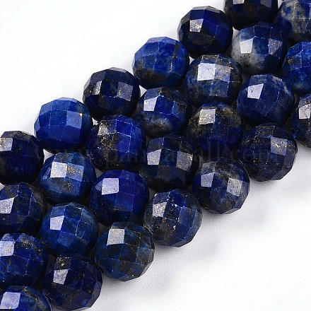 Нитки бусины из натурального ляписа-лазури G-S345-8mm-24-1