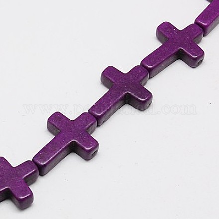 Синтетических нитей бирюзовые бусы X-TURQ-G112-15x20mm-02-1