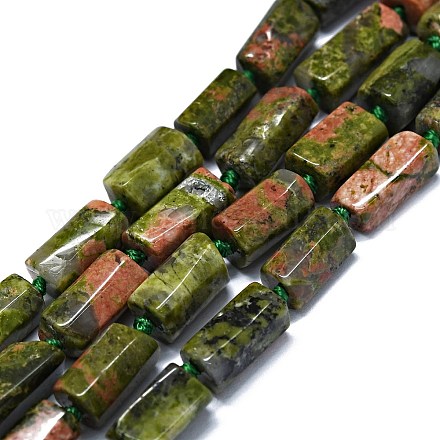 Природные Unakite бисер нитей G-O170-135-1