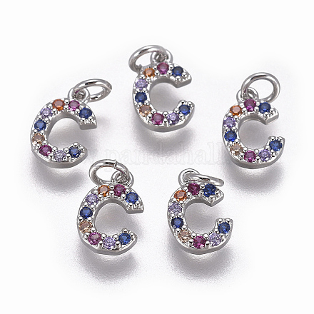 Латунные микро проложить кубического циркония подвески ZIRC-L070-38C-P-1