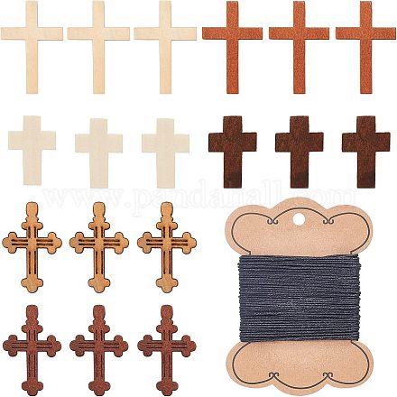 72шт 6 деревянных подвески WOOD-CA0001-23-1