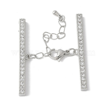 Удлинитель цепи из латуни с кубическим цирконием KK-F893-01P-1