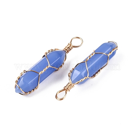 Подвески lampwork GLAA-T023-07E-1