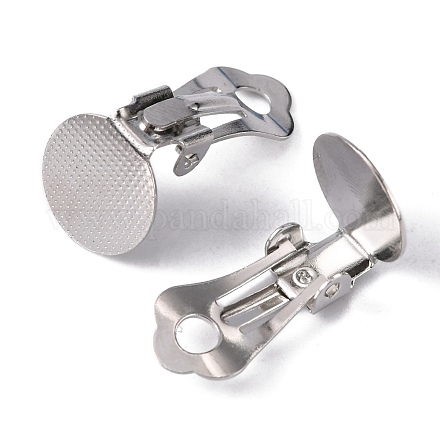 Латунные серьги с клипсами X-KK-H166-N-1