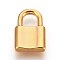 304 Stainless Steel Pendants, Padlock, Golden, 19x12x3.5mm, Hole: 5.5x6.5mm