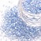 Glass Bugle Beads, Transparent Colours Luster, Light Steel Blue, 2.5~3x2mm, Hole: 0.9mm, about 15000pcs/pound