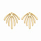 Rack Plating Alloy Pendants, Cadmium Free & Lead Free, Leaf, Light Gold, 22x20x1mm, Hole: 1.8mm