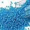TOHO Round Seed Beads, Japanese Seed Beads, (931) Inside Color Aqua/White Lined, 11/0, 2.2mm, Hole: 0.8mm, about 5555pcs/50g
