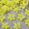 Frosted Acrylic Bead Caps, 20x21.5x4.5mm, Hole: 1.6mm, about 1630pcs/500g
