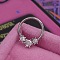 316L Stainless Steel Hoop Nose Rings, Stainless Steel Color, 8mm, Pin: 1.2mm
