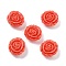 Synthetic Coral Carved Beads, Flower, Dyed, Coral, 15x16x8mm, Hole: 1.2mm