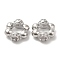 Brass Micro Pave Cubic Zirconia Linking Rings, Cadmium Free & Nickel Free & Lead Free, Granulated Beads, Rondelle, Platinum, 10x9x4mm, Inner Diameter: 5mm