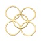 Brass Linking Rings, Lead Free & Cadmium Free, Round Ring, Real 24K Gold Plated, 30x0.5mm, Inner Diameter: 26mm