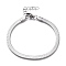 Tarnish Resistant Unisex 304 Stainless Steel Herringbone Chain Bracelets, with Lobster Claw Clasps, Stainless Steel Color, 7 inch(17.9cm), 4.3mm