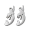 Non-Tarnish 304 Stainless Steel Pendants, Manual Polishing, Mermaid Charms, Stainless Steel Color, 18x6.5x1mm, Hole: 1.6mm