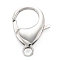 Non-Tarnish 304 Stainless Steel Lobster Claw Clasps, Parrot Trigger Clasps, Stainless Steel Color, 32.5x23x5mm, Hole: 4.4mm