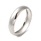 Non-Tarnish 304 Stainless Steel Plain Bangles, Stainless Steel Color, Wide: 15mm, Inner Diameter: 2-3/8 inch(6cm)