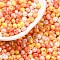 6/0 Glass Seed Beads, Opaque Colours Luster, Teardrop, Colorful, 4~5x4~4.5x3~4mm, Hole: 0.8~0.9mm, about 125pcs/10g