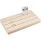 NBEADS Wood Earring Display Stands, 3 Slots Jewelry Earring Ring Display Holder Wood Earring Card Holder Business Card Holder Display for Home Office Retail Store, 9.92x4.88