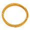 5M 2-Ply Anodized Aluminum Wire, Twisted Round, Bendable Metal Craft Wire, Flexible Craft Wire, for Beading Jewelry Craft Making, Gold, 3~4mm, about 16.40 Feet(5m)/Roll