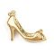 304 Stainless Steel Pendants, High-heeled Shoes Charms, with Jump Ring, Golden, 21x27.5x7mm, Hole: 3.4mm