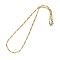 304 Stainless Steel Figaro Chain Necklace Making, Mixed Color, 17.91 inch(45.5cm), 3mm