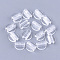 Transparent AS Plastic Base Buckles, Hair Findings, for DIY Hair Tie Accessories, Clear, 13~13.5x6.5mm, Inner Diameter: 12x3mm