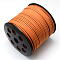 Faux Suede Cord, Faux Suede Lace, Chocolate, 2.7x1.4mm, about 98.42 yards(90m)/roll