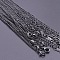 2.2mm Stainless Steel Twisted Chain Necklaces, Black