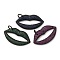 Brass Micro Pave Cubic Zirconia Pendants, Lip Charms, with Jump Ring, Rack Plating, Lasting Plated, Cadmium Free & Lead Free, Mixed Color, 21x37x4mm, Hole: 6mm