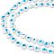 2 Strands Heart Evil Eye Lampwork Beads Strands, White, 15x15x9mm, Hole: 2mm, about 24pcs/strand, 11.40 inch(28.95cm)