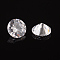 Cubic Zirconia Cabochons, Grade A, Faceted, Diamond, Clear, 4x2.5mm