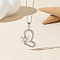 Alloy Crystal Rhinestone Pendant Necklaces, Platinum, Heart, 17.72 inch(45cm)