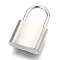 Tarnish Resistant 304 Stainless Steel Pendants, Padlock, Stainless Steel Color, 17.5x11x4mm, Hole: 7x6mm