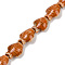 Handmade Porcelain Beads Strands, Fish, Chocolate, 19~19.5x15x9mm, Hole: 1.6mm, about 20pcs/strand, 14.76''(37.5cm)