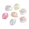 Transparent Acrylic Pendants, AB Color Plated, Leaf Charms, Mixed Color, 17x15x4.5mm, Hole: 1.5mm