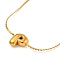 304 Stainless Steel Micro Pave Cubic Zirconia Pendant Necklaces, Letter F, 17.09 inch(43.4cm), pendant: 8x7mm