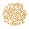 50Pcs Alloy Beads, Cross, Matte Gold Color, 8.5x8x3.5mm, Hole: 1.5mm