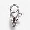 Tarnish Resistant Polished 316 Surgical Stainless Steel Lobster Claw Clasps, Stainless Steel Color, 8.5x4x2.5mm, Hole: 0.9mm