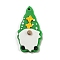 Saint Patrick's Day Handmade Polymer Clay Pendants, Gnome, 40x20.5x6.5mm, Hole: 1.8mm