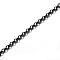 304 Stainless Steel Rolo Chains, Unwelded, with Spool, for Jewelry Making, Electrophoresis Black, 3x1mm, about 32.8 Feet(10m)/roll